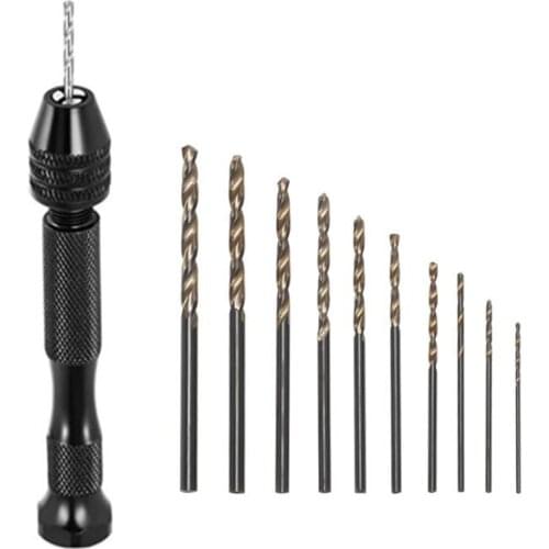 1 Set 0.8mm-3.0mm Drill Screw Metal Hand Drill Equipments Uv Resin Epoxy Mold Tools DIY Jewelry Making Tools
