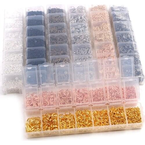 1 Box Of 3-10mm Open Connecting Ring In Six Colors For DIY Jewelry Making Earring Hook Jump Ring Pin Accessories