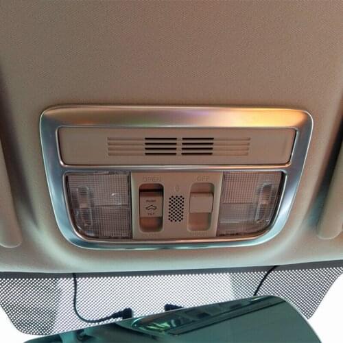 Stainless steel car styling For Honda Civic 10th 2016 2017 Car front reading Lampshade panel cover trim