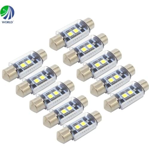10Pcs Can Bus,Festoon/211/C5W,Car LED Lamp,LED Interior Light,194,168,161,567,562,561,158,European:2821,2827,2886X