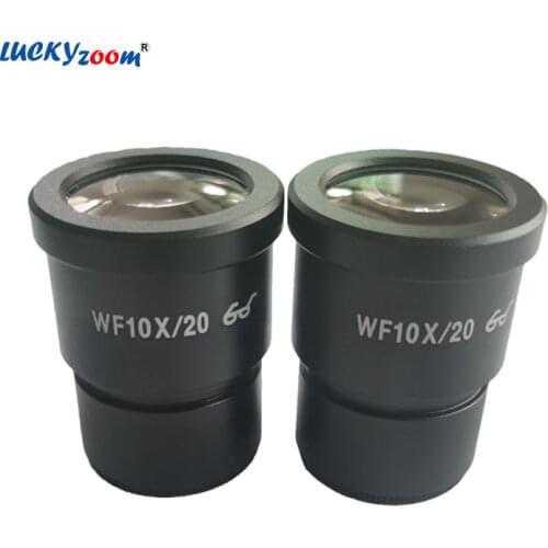 2pcs WF10X Microscope Eyepiece Widefield Standard 20MM Stereo Microscope Oculars For Binocular Trinocular Microscopio