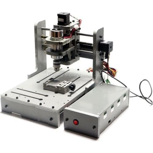 3 Axis 110V/220V CNC Milling Machine With 300W Spindle PCB Drilling for Woodworking