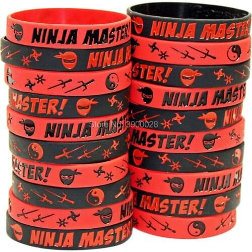 300pcs Nigja Master silicone wristband Personalized Rubber bracelets Sports Gifts shipping by DHL A