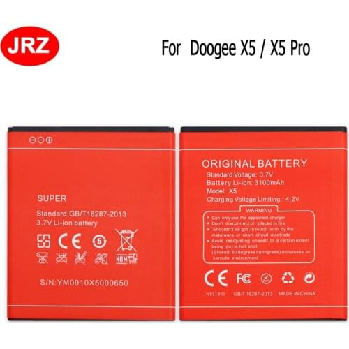 For Doogee X5 Battery 3100mAh Large Capacity Bateria For DOOGEE X5 Pro