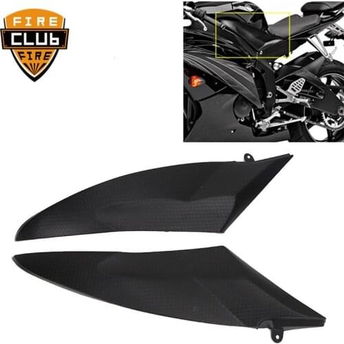 For Yamaha YZF R6 YZFR6 2006 2007 Motorcycle Accessories Black Gas Tank Side Trim Insert Cover Panel Fairing Cowl