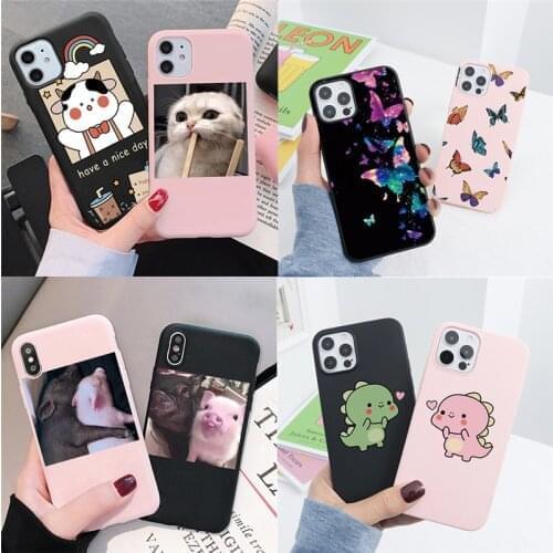Case For Samsung A50 A50s A20 30 40 10 A30s A20e A21s A70 A71 Note 20 Ultra 10 S20 S10 S8 S9 Plus Animal Soft Silicone Bags Case