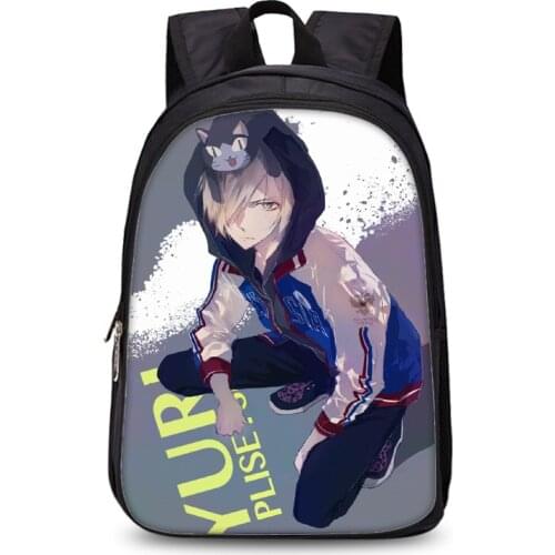 Curel Fancl Kawai Anime Yuri On Ice Print Women Bag Pack Children College Bookbag School Backpack For Teenage Girl Gift Mochilas