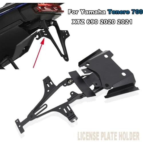 NEW For Yamaha Tenere 700 Tenere700 2020 2021 Motorcycle Rear License Plate Holder Bracket