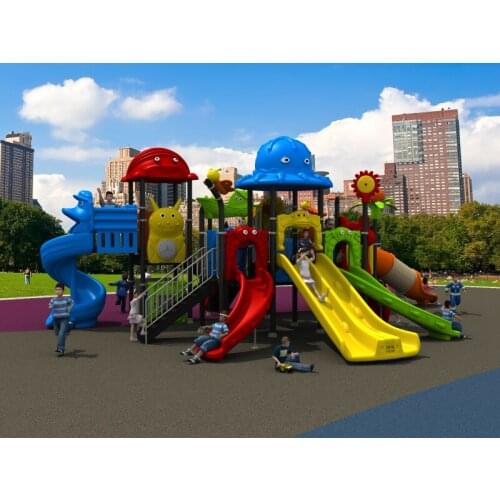 Kids amusement outdoor playground slide play structure equipment for park YLW-1741