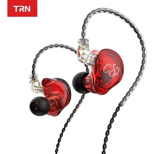 TRN Hi-FI 1DD Dynamic Earphone CS2 HIFI Bass Earbuds Running Sport Earphones Games Headphone For KZ EDX TA1 BA15 ST1 MT1