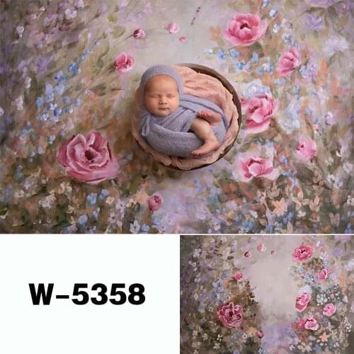Photography Backdrop Retro Oil Painting Florals Newborns Baby Shower Birthday Photo Background Studio Pregnancy Maternityshoot