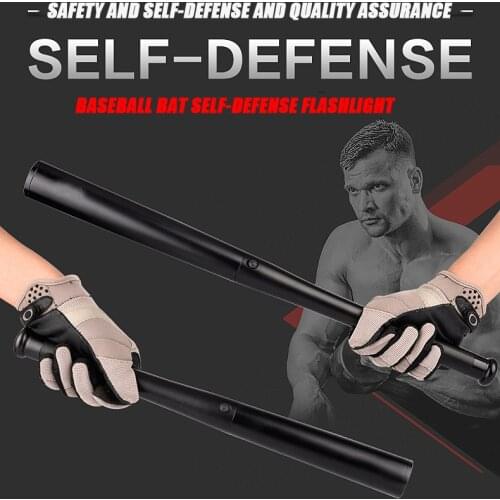 Outdoor Emergency Self-defense Baseball Bat Flashlight Multi-functional Car Safety Hammer Outdoor Defense Dropshipping
