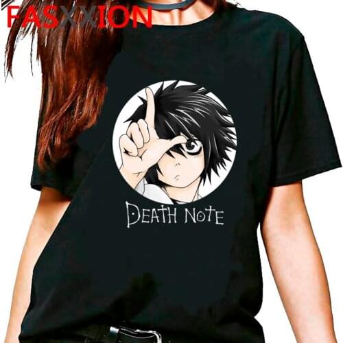 Death Note Shinigami Ryuk Harajuku T-shirt Men Kawaii Anime Unisex Graphic Tshirt Cute Manga 90s T Shirt Hip Hop Top Tees Male