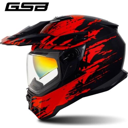GSB XP-22 Motocross Detachable Rally Off-road Motorcyle Helmet Men Women Full Face Racer Capacete Motocross Casque