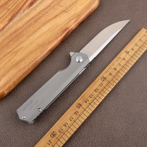 Outdoor Pocket M390 Steel Blade Foldable Titanium Alloy Handle Hunting Multifunctional Survival Kitchen EDC Tool Tactical Knife