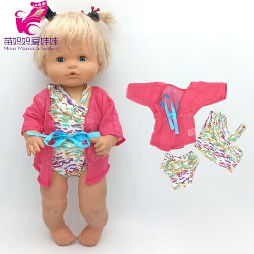 Nenuco Doll Clothes Summer Beach Clothes Swim Wear Ropa Y Su Hermanita 40cm Baby Doll Swim Suit