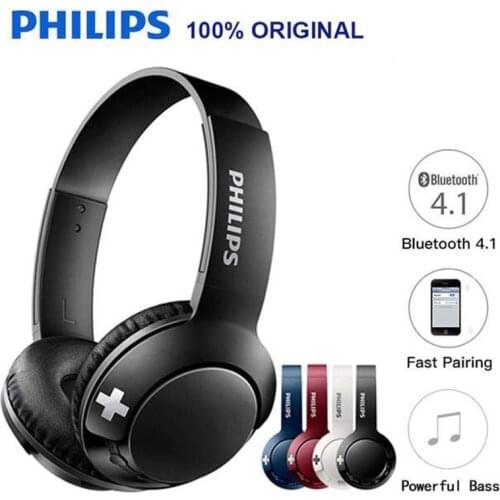 Original Philips SHB3075 Earphones Wireless Headset With Volume Control With Bluetooth 4.1 Polymer For Xiaomi Samsung Huawei
