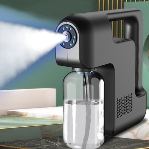 Mist Gun, 480ml Handheld Rechargeable Nano Sprayer Fogger for Home, Office, School or Garden