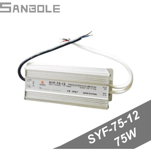 SFY-75-12 Waterproof Type Switching Power Supply Household Outdoor Protective 75W 12V6A Multigroup Output Rain-proof