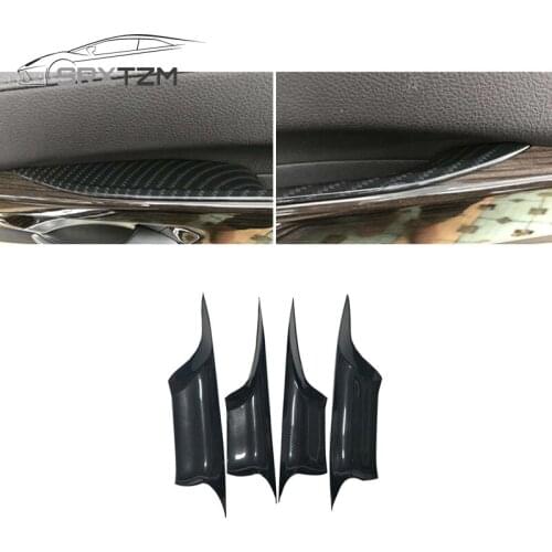 Car Styling Interior Door Panel Handle Pull Protective Frame Cover for BMW f01 f02 7 Series 730 740 750 760 2009-2015