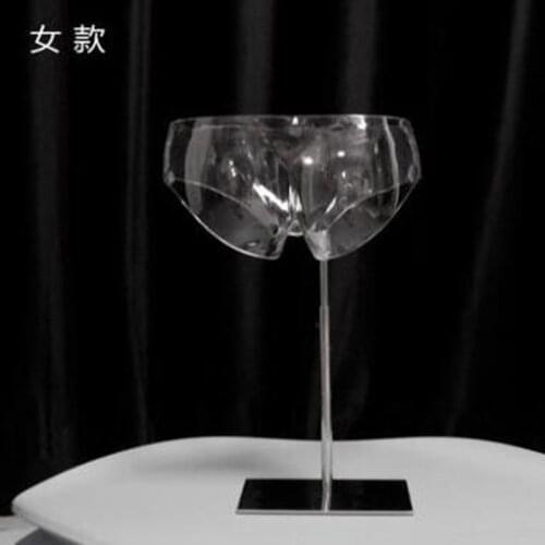 Plastic 18cm underwear for Transparent female Hips Mannequin, Panty Modle,Underpants woman swim trunks,with bracket 1PC C975