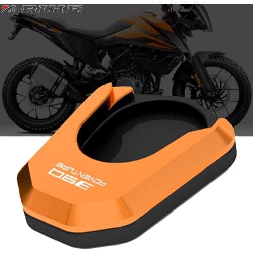 390 Adventure Kickstand Plate Pad For 390 ADV 2019 2020 2021 Motorcycle CNC Aluminum Accessories Side Stand Enlarge Extension