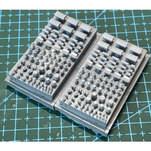 Military model accessory resin upgrade parts 1/700 ironclad Ventilation and outfitting for deck model 2 plates