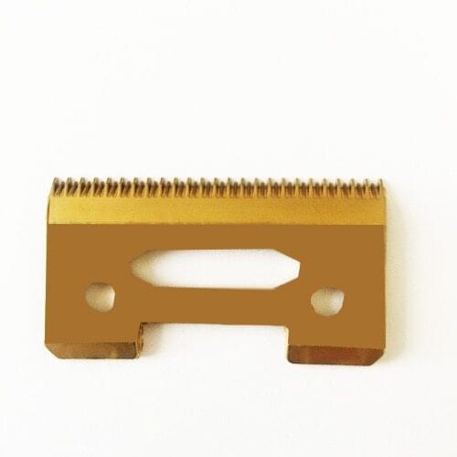 Free shipping 10pcs/lot 2 hole stagger tooth Ceramic cutter blade barber blade(golden)