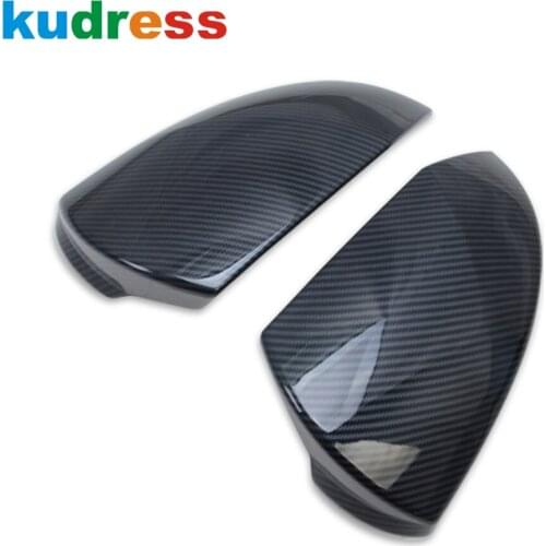For Hyundai Elantra 2021 2022 Carbon Fiber Rearview Miroor Cover Trim Rear View Mirrors Frame Covers Car Styling Accessories