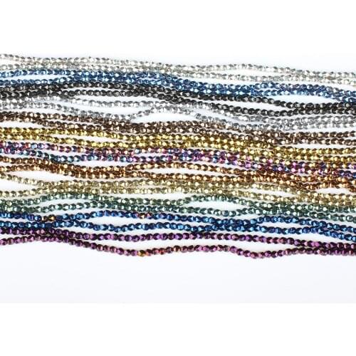 Natural Stone 4mm Black Gallstone Color Plated Football Face Beads Jewelry Making DIY Necklace Bracelet Earrings Accessories 16"