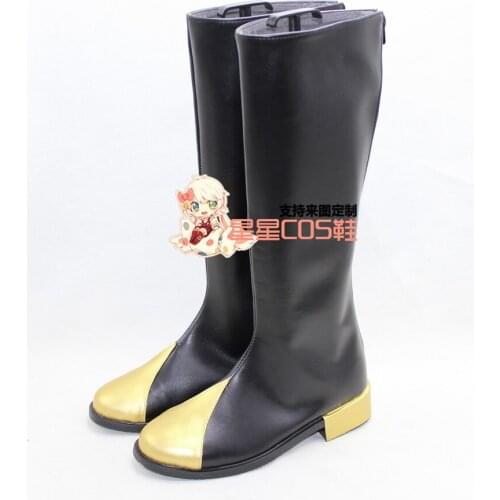 Pandora Hearts Vincent Nightray Black Halloween Cosplay Shoes Boots X002