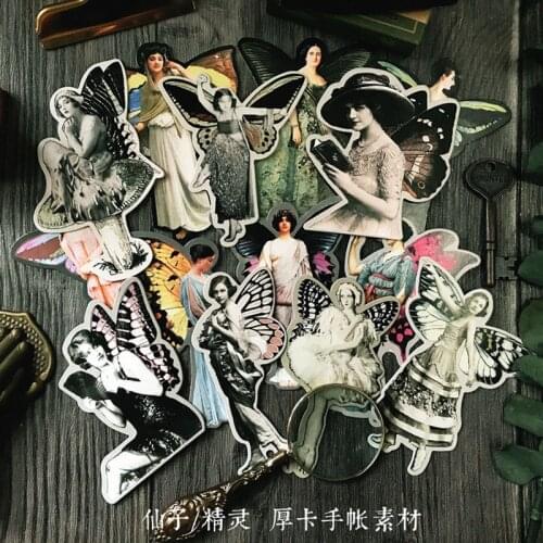Junkjournal Tim Fairy Antique Decoration Paper DIY Scrapbooking Decorative Thick Card Material