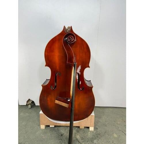European Maple ebony can be customized4 / 3 Cello, beginners bass harp bow, removable neck, easy to carry