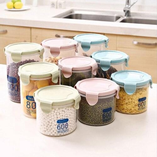 Food Preservation Container Coarse Cereals Grains Jar Scale Bottle Fresh Pot Kitchen Storage Cans Sealing Box Tank