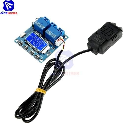 Diymore LCD Display Humidity Temperature Controller Thermometer Hygrometer Module with SHT20 Temperature Humidity Sensor Probe