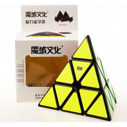 Moyu 3x3 Magnetic pyramid cube Professional speed smooth 3 layer cubes kids toys adult gifts birthday gifts 3x3x3 cubo magico