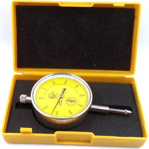 Dial Indicator Gauge 0-10mm Meter Precise 0.01 Resolution Concentricity Test PTSP With Lug Back Measurement Gauge Micrometer