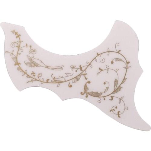40/41 Inch Acoustic Guitar Pickguard With Flower Pattern Self-adhesive, Guitar Pickguard Scratch Plate