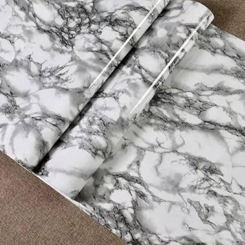 5M Modern Living Room Furniture Desktop Waterproof Marble Wallpaper Vinyl Self Adhesive Contact Paper Home Decor