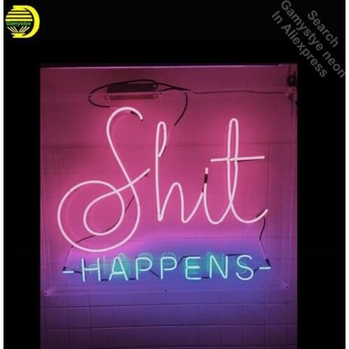Neon Sign for Happens Neon Bulb sign handcraft Beer Bar Decorate Home neon signboard wall lights anuncio luminos dropshipping