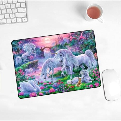 Fantasy Animal New Gaming Mouse Pad Anime Natural Rubber Gamer Art Kawaii Cartoon Home Carpet Keyboard Pad Skipoem