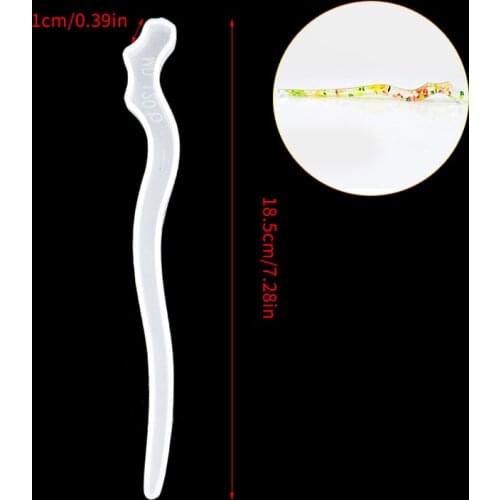 Transparent Hairpin Resina Epoxi Transparente Special Mould DIY Hair Jewelry Silikon Form Silicone Molds For Resin Art