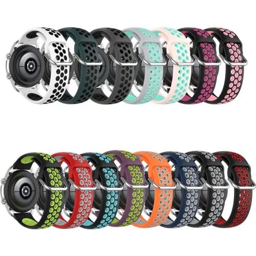 Silicone 20mm Watch Band Strap For Huawei watch GT2 42mm /amazfit BIP S/amazfit GTR 42MM For Garmin vivoactive3 music/ vivomove3