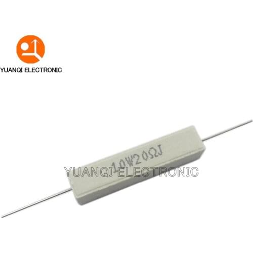 1pc 10W 5% Cement Resistor Power Resistance 0.1 ~ 10K 0.1R 0.5R 10R 50R 0.22 0.33 0.5 1 2 5 8 10 15 20 25 30 100 1K 2K 3K ohm