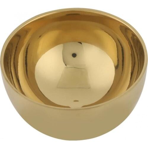 Bowls Kitchen Soup Noodle Rice Bowl 11.5cm Stainless Steel Thickened Double Layer Thermal Insulation Bowl Gold Fruit Plate