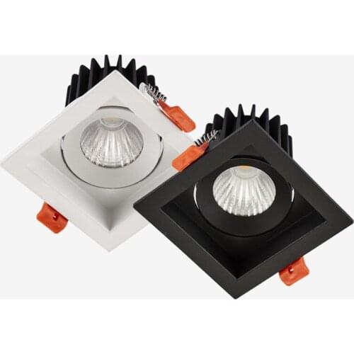 LED downlight LED spot light 12w COB Home Lighting for living room Bedroom ceiling lamp Square light Anti-glare Spotlights