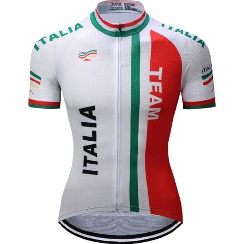 TELEYI Cycling Jersey Shirt Top Italy Men Breathable Ropa Ciclismo Mtb Maillot Ciclismo Summer Short Sleeve Cycling Clothing