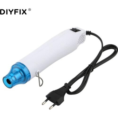 DIYFIX 220V 300W Heat Gun Electric DIY Using Power Tool Hot Air Temperature Gun Soldering Heat Gun with Supporting Seat