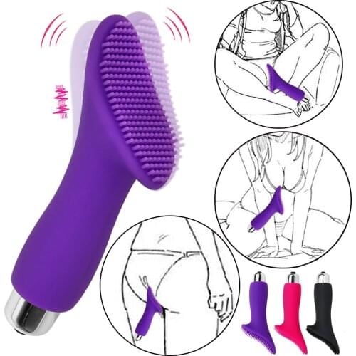 IKOKY AV Rod Thorn Finger Vibrator G-spot Massage Sex Toys for Women Sex Products Vaginal Clitoris Stimulator Brush Vibrator