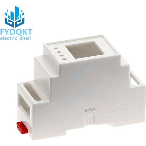 High-quality Plastic Track Shell Instrument Housing Power Case 4-01-12: 88x37x59mm DIN 35-Rail PLC Junction Box